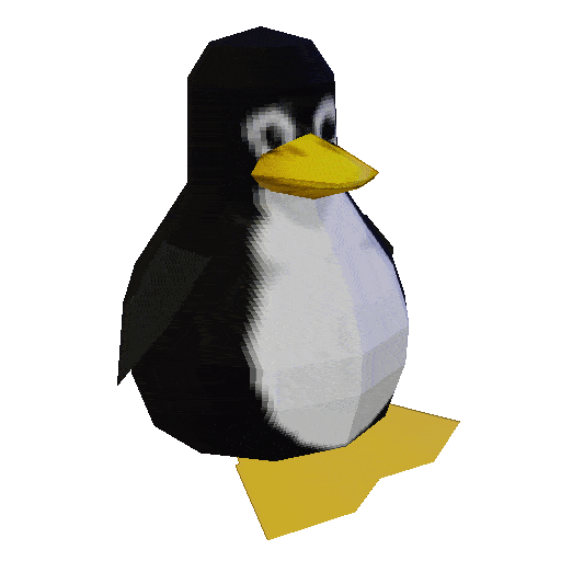 Tux spinning